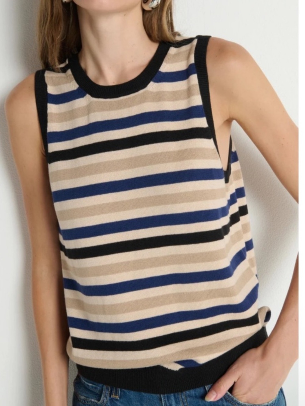 Nation LA - Marais Tank Sweater - Veranda Stripe